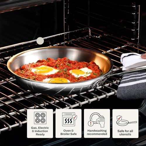 D3 Stainless Steel 8" Fry Pan (8 inch)