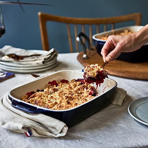 3 Pc Ceramic Baking Dish Set (3-pc / Dark Blue)