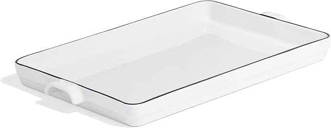 Made In Cookware | Baking Slab | Pure French Porcelain | Crafted in France | Navy Rim