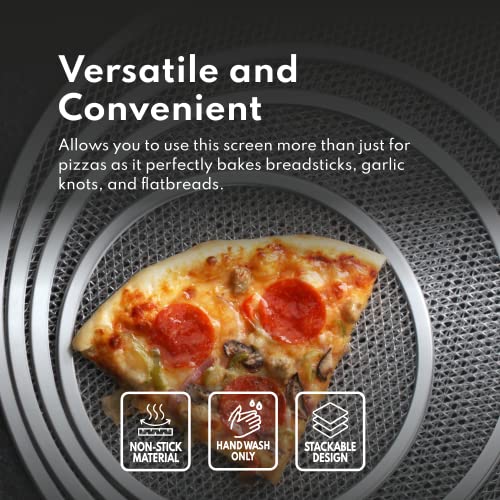 Restaurant Grade Seamless Aluminum Pizza Baking Screen (10-Inch)