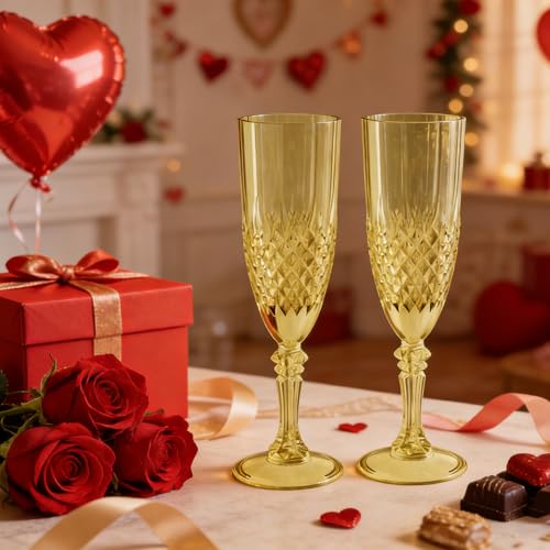 12 Pack Plastic Champagne Flutes (12 Count)