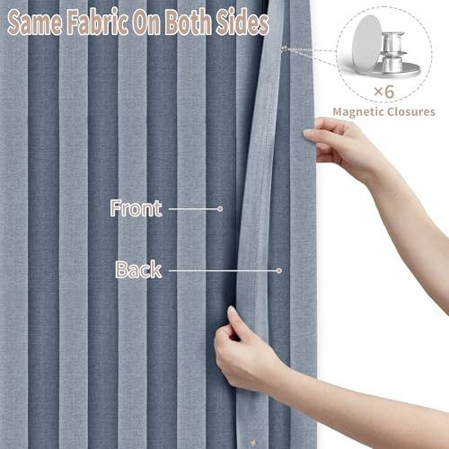 Door Curtains for Doorways (Blue / 52"W x 78"L (Pack of 1))