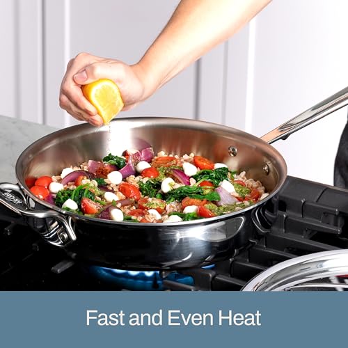 D3 Stainless Steel Cookware Set (Silver / 14 Piece Set)