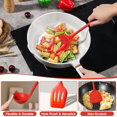 Cooking Utensils Set (Apple Red)