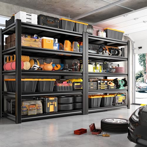 5 Tier Garage Shelving for Garage (72" H x 36" W x 16" D)