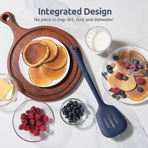 Silicone Turner Slotted Spatula (Midnight Blue / 13.6")