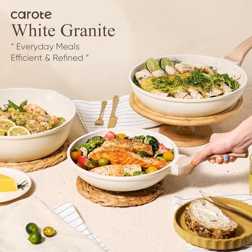 Pots and Pans Set (Cream White / 14 Piece)