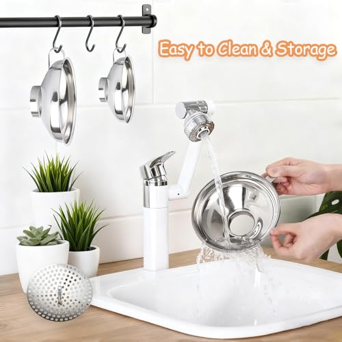 Canning Funnel with Strainer