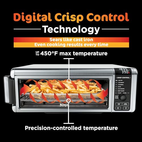 Digital Air Fry Countertop Oven (8-in-1 Flip Oven)