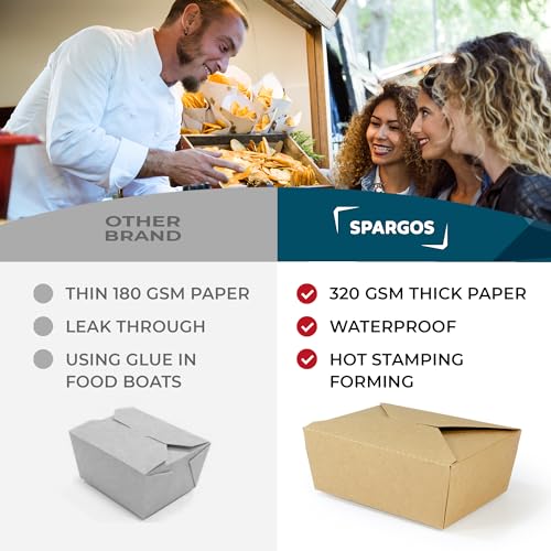 Takeout Storage Containers (Kraft 45oz 60pack)