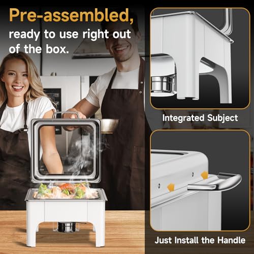 Chafing Dishes for Buffet (White)
