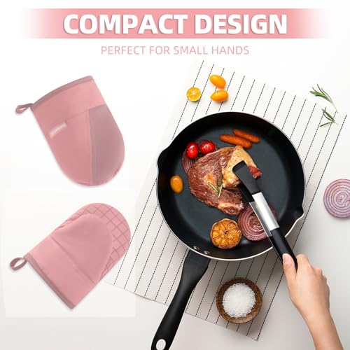 Mini Oven Mitts (Pink)