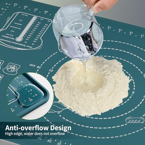 Mom Theme 26"x16" Extra Thick Silicone Baking Mat for Pastry