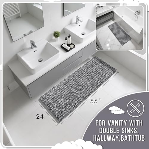 Bathroom Runner Rug 55x24 Inch