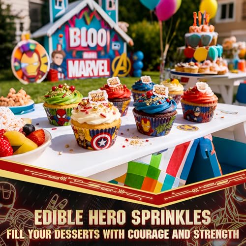 Edible Hero Sprinkles for Cake Decorating (Heroism)