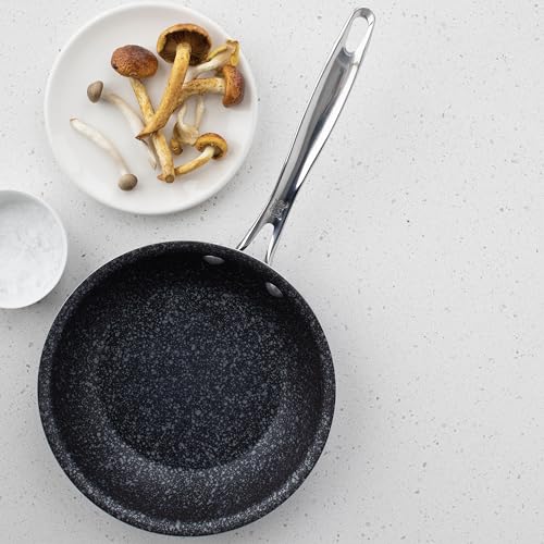 Basalt Aluminum Saute Skillet (8-Inch / Nonstick Ceramic Coating)