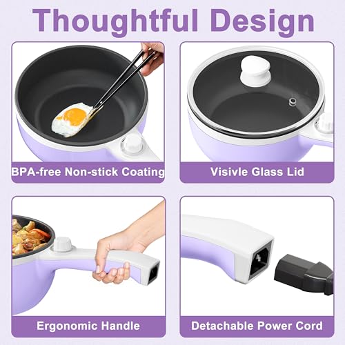 Hot Pot Electric (1.5 L (Without Steamer) / Purple)