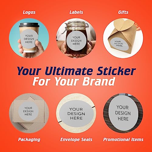 5 1000 Custom Vinyl Stickers (100 Count)