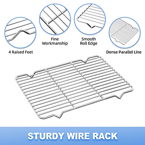 Baking Sheet with Cooling Rack (10.4 x 8 x 1 inch)