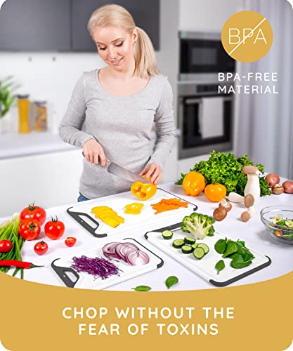 Cutting Boards for Kitchen (Black / 15.9"L x 10"W)