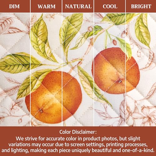 Pot Holders 100% Cotton Potholders (128 - Vintage Harvest / 8" x 8" (Pot Holder Pack of 2))