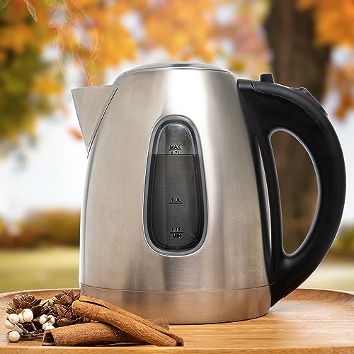 1.7 Liter Stainless Steel Electric Kettle (Stainless Steel 1.7L)