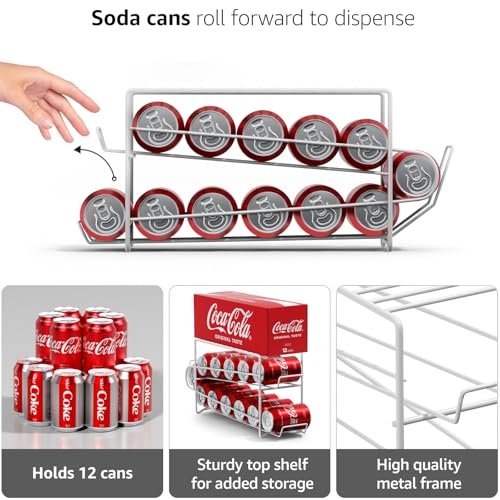 Soda Can Dispenser Rack for Fridge