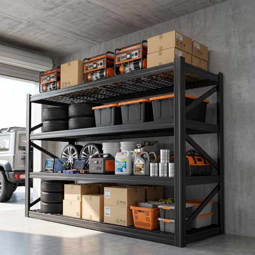 4 Tier Heavy Duty Garage Shelving (4T 70.8" W x 24" D x 70.8" H)