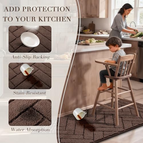 Kitchen Runner Rug (Camel / 20"x48")