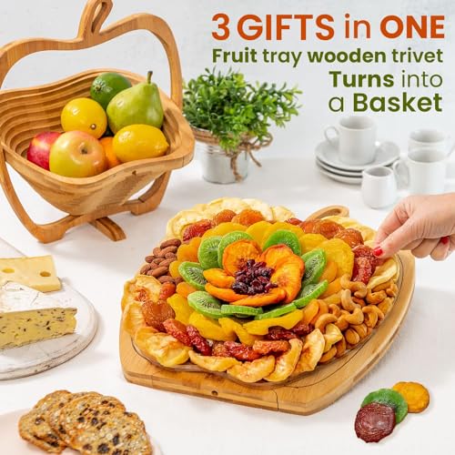 Dried Fruit and Nut Gift Basket (Cream Box)