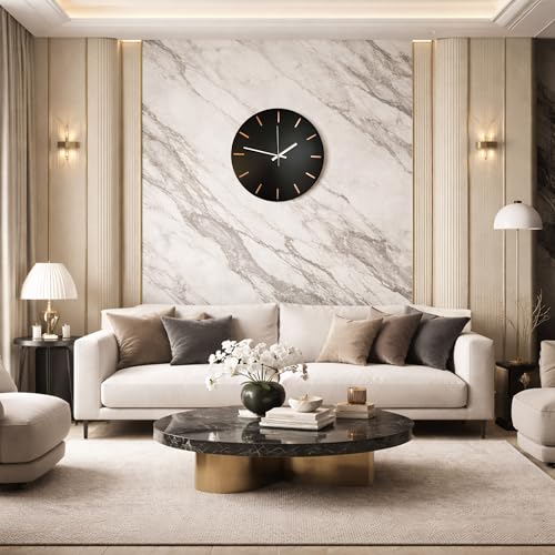 Handmade Pure Copper Wall Clock for Home Decoration (Classic Copper / 17.7)
