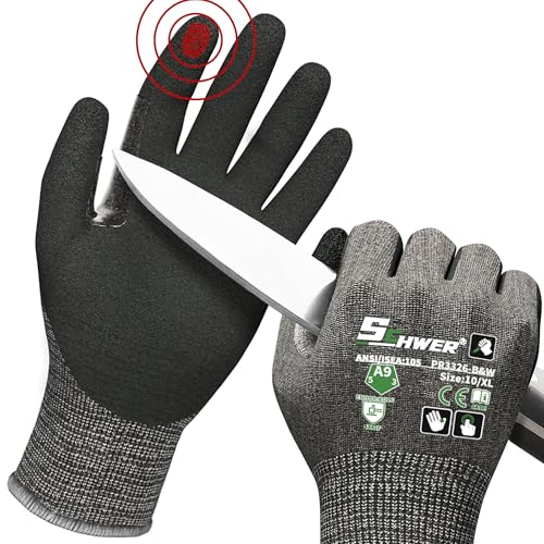 12 Pairs ProGuard High Level Cut Resistant Work Gloves PR3326 for Extreme Protection (X-Large / Black)