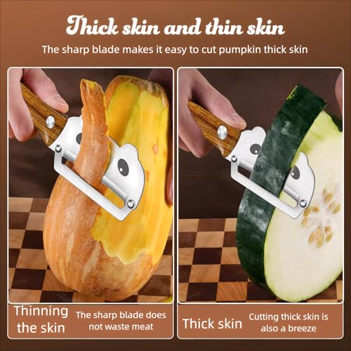Vegetable Peeler Anti (Standard / Silver/Walnut color)