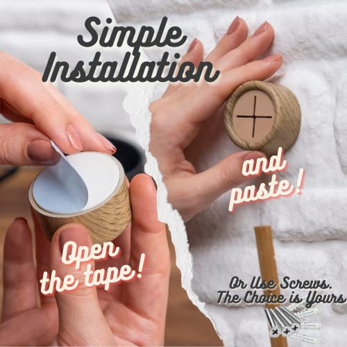Towel Hooks 8 Pack (8 Pack / Oak-Tree)