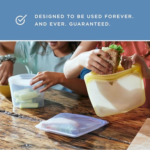 Premium Reusable Half Gallon Silicone Bag (Tide Pool)
