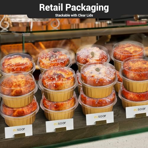 Disposable Ramekins Aluminum Foil (Gold / 60pcs)