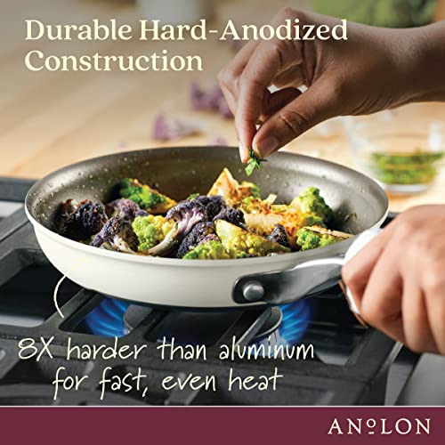 Achieve Hard Anodized Nonstick Frying Pan (Skillet (10-Inch) / Cream)