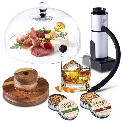 Whiskey Smoker Kit with Smoke Gun (Cloche Kit)