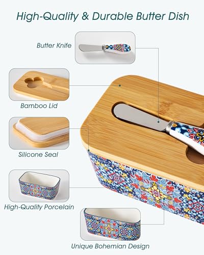 6.5" Butter Dish with Lid