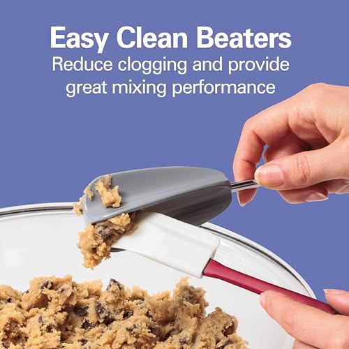 6 Speed Electric Hand Mixer With Easy Clean Beaters (White / Powerful 275 Watt Motor)
