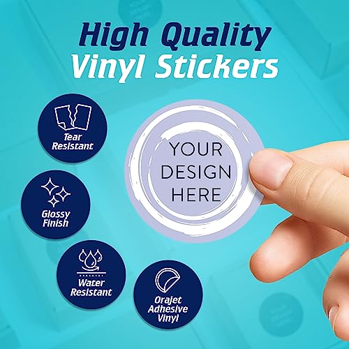 Custom Vinyl Stickers Your Image (100 Count)