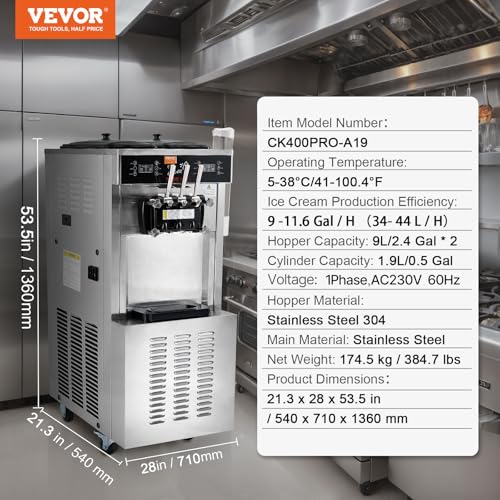 Commercial Ice Cream Machine (Vertical 3 Flavors Flagship Model)