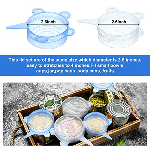 24 Pcs Silicone Stretch Food Covers