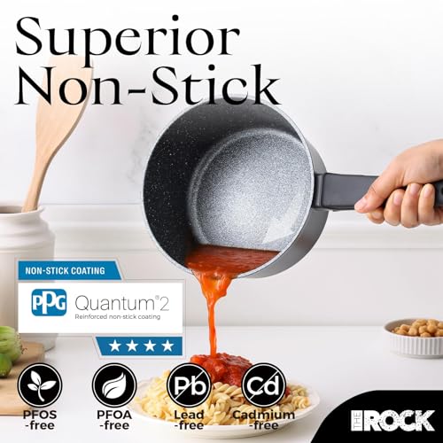 SOHO Nonstick Saucepan with Lid (Granite Black / 3.3 Quarts)