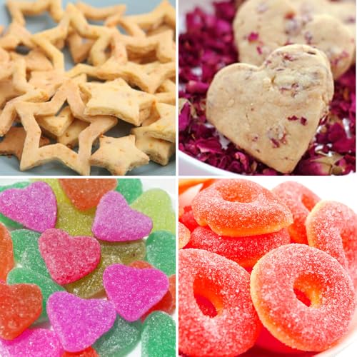 Metal Cookie Cutters Set (12 Round Heart Flower Star Cookie Cutters)