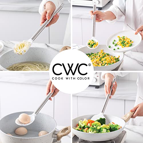 Silicone Cooking Utensils (Speckled White / 5 Pieces)