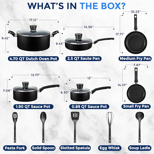 Kitchenware Pots & Pans Basic Kitchen Cookware (Black)