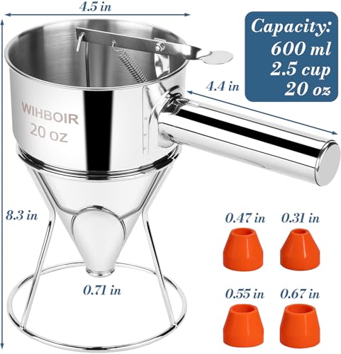 20oz Stainless Steel Pancake Batter Dispenser Multi (Stainless Steel - 20 oz)