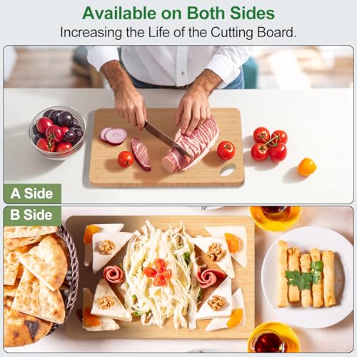 Bamboo Cutting Board for Kitchen (1 bamboo board)
