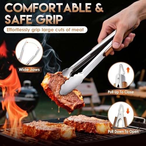 3PCS Grilling Accessories Set (17.9IN)